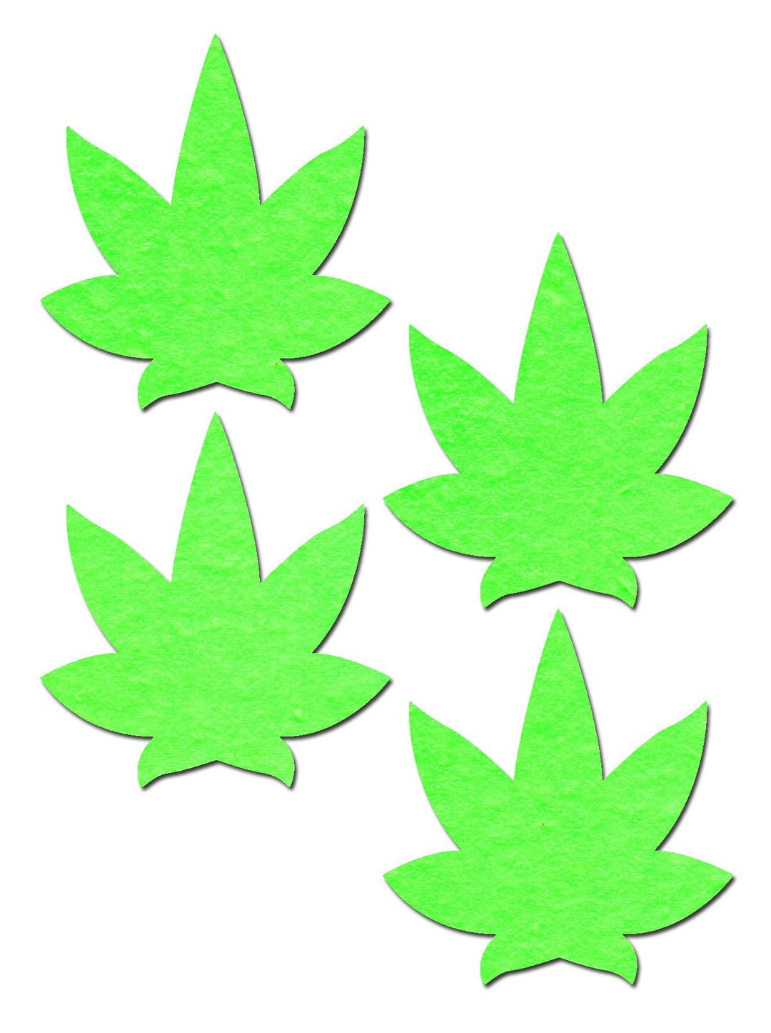 Two Pair Small Glowing Leaf Nipple Pasties